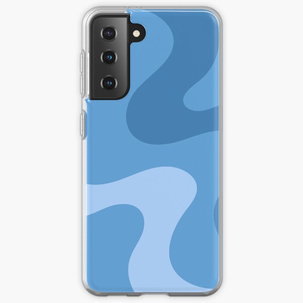 Blaue abstrakte Welle Samsung Galaxy Flexible Hülle