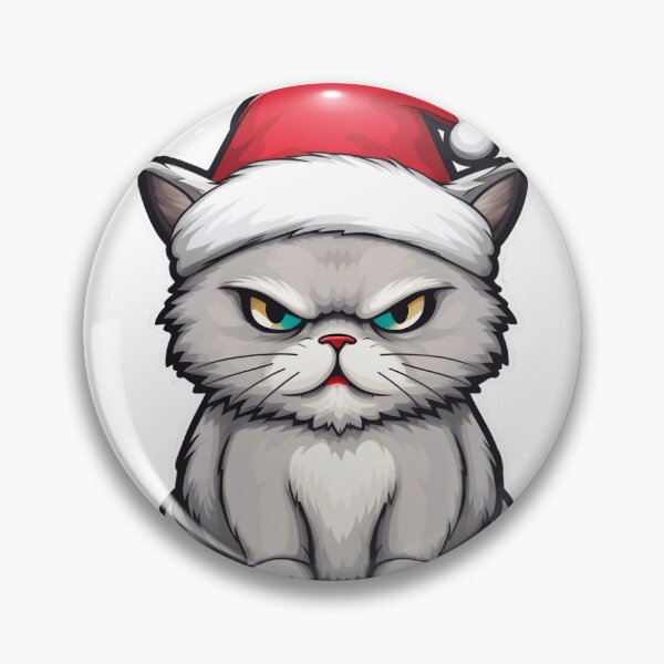 Item preview, Angry Christmas cat designed and sold by Creative-Lin.