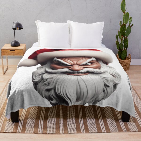 Item preview, Angry Santa, Grinning with Santa Hat - Ugly designed and sold by erkabees.