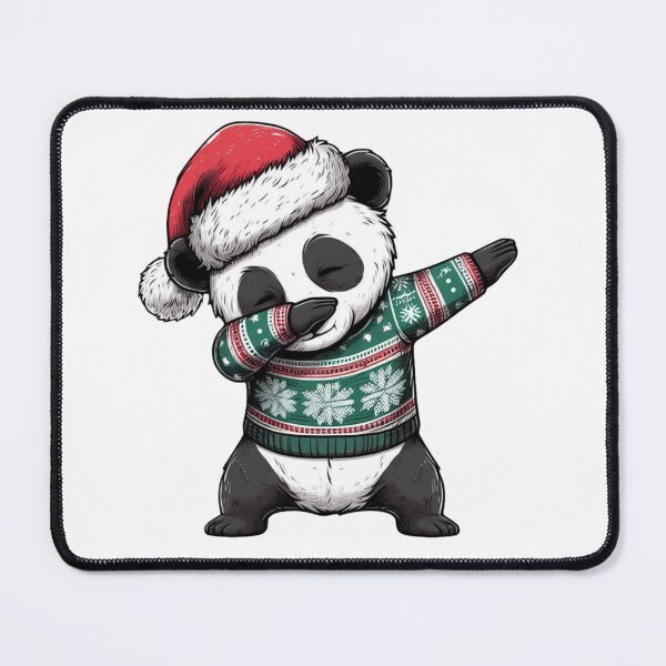 Item preview, Dabbing Panda with Santa Hat designed and sold by HeadTurningArt.