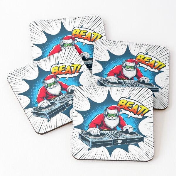 Item preview, Festive Santa Cluas DJ Funny Christmas t shirt designed and sold by SideKickCreates.