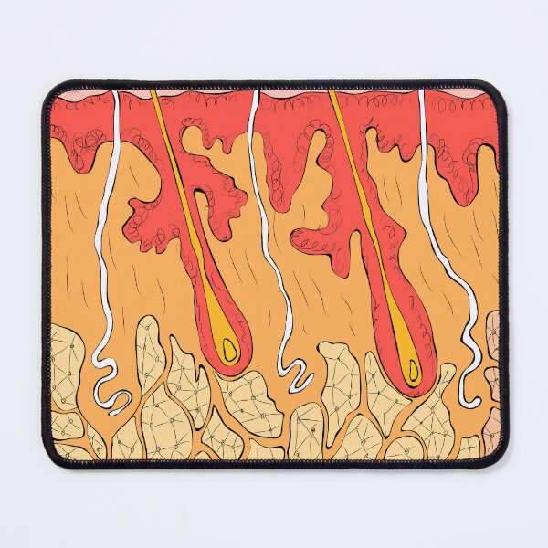 Item preview, Skin Human Organ composition anatomy of human skin  | educational poster  designed and sold by KARTICK DUTTA.