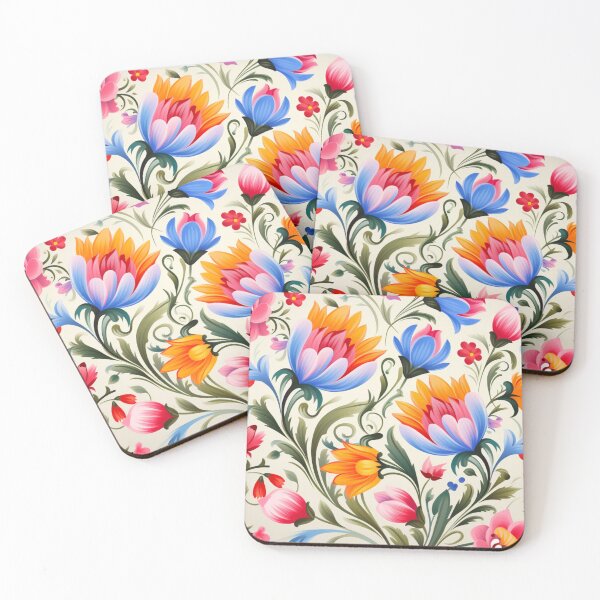 Item preview, Artistic Mastery: Colorful Polish Floral Pattern with a Dutch and Flemish Touch designed and sold by Px  Print.