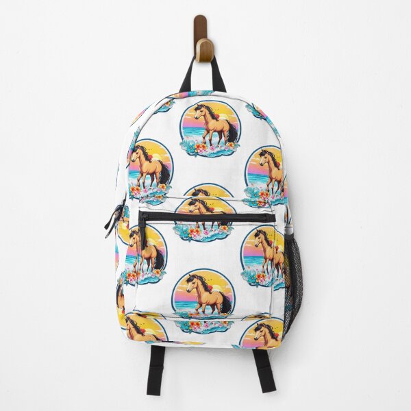 Item preview, Cute Horse on a Beach with Hawaii Orchid Flowers designed and sold by NautiChic.