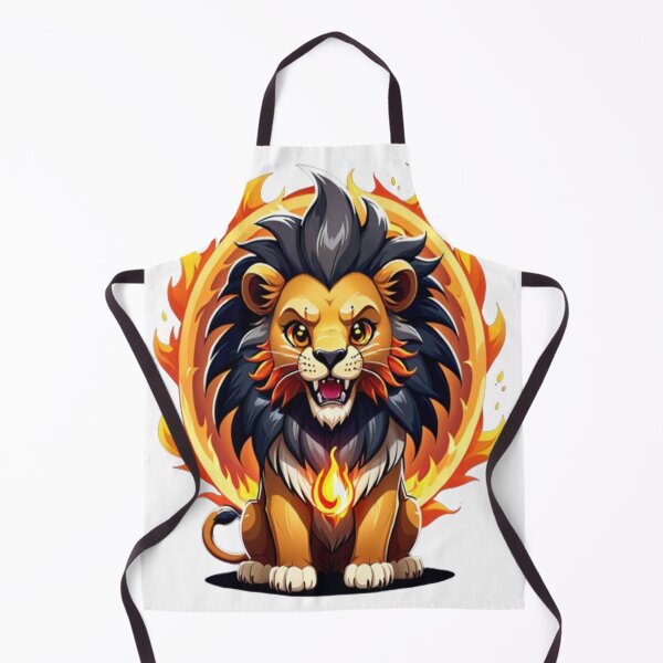 Item preview, Cute lion monster with fire cercle designed and sold by Ella_Sketch.