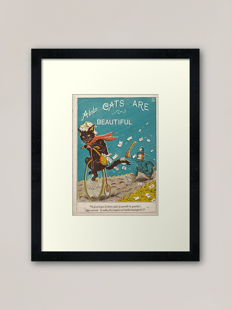 Thumbnail 2 of 7, Framed Art Print, All Cats Are Beautifull designed and sold by EchoppeDeLoki.