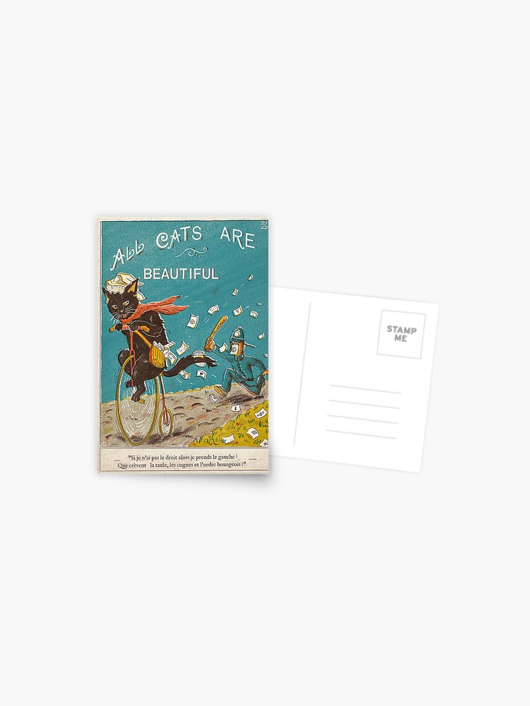 Thumbnail 1 of 2, Postcard, All Cats Are Beautifull designed and sold by EchoppeDeLoki.
