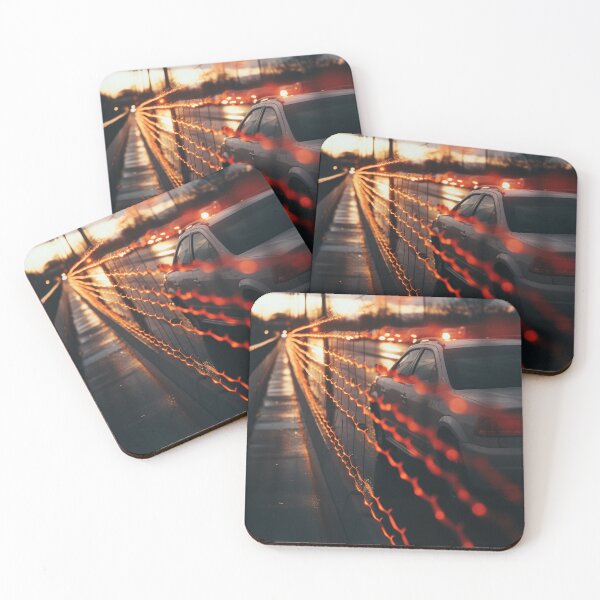 Item preview, Urban Radiance: Traffic Through Open Steel Fence designed and sold by Michele Lobgianizze.