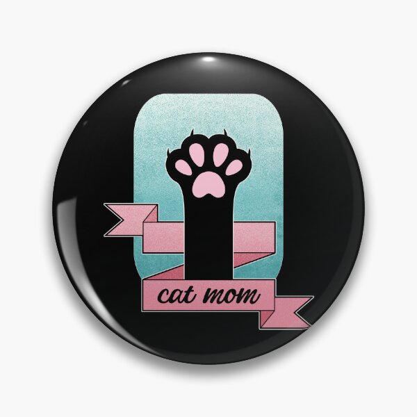 Item preview, Cat Mom | Cat Paw | Teal and Pink  designed and sold by ObsidianDaz.
