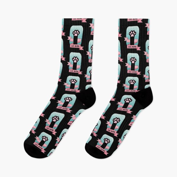 Item preview, Cat Mom | Cat Paw | Teal and Pink  designed and sold by ObsidianDaz.