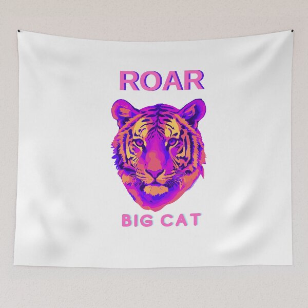 Item preview, Roar tiger, big cat, pink word, funny gift t-shirt for kids, for him, for her designed and sold by Jayjaynaenae.
