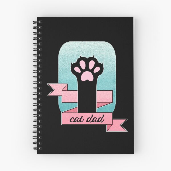 Item preview, Cat Dad | Cat Paw | Teal and Pink  designed and sold by ObsidianDaz.