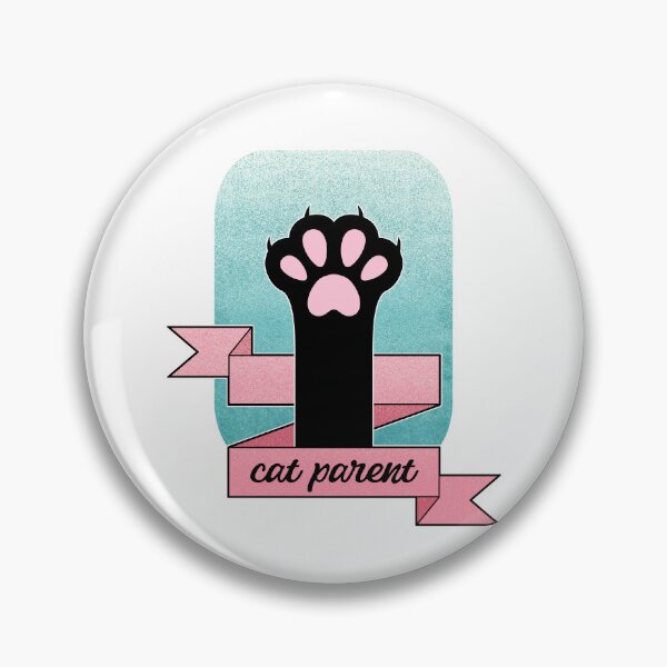 Item preview, Cat Parent | Cat Paw | Teal and Pink  designed and sold by ObsidianDaz.