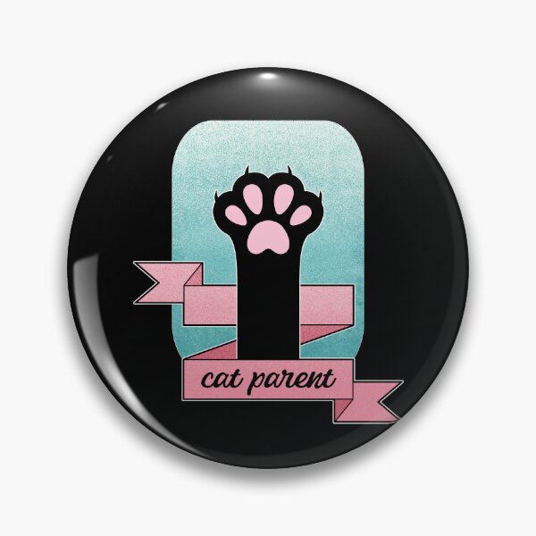 Item preview, Cat Parent | Cat Paw | Teal and Pink  designed and sold by ObsidianDaz.