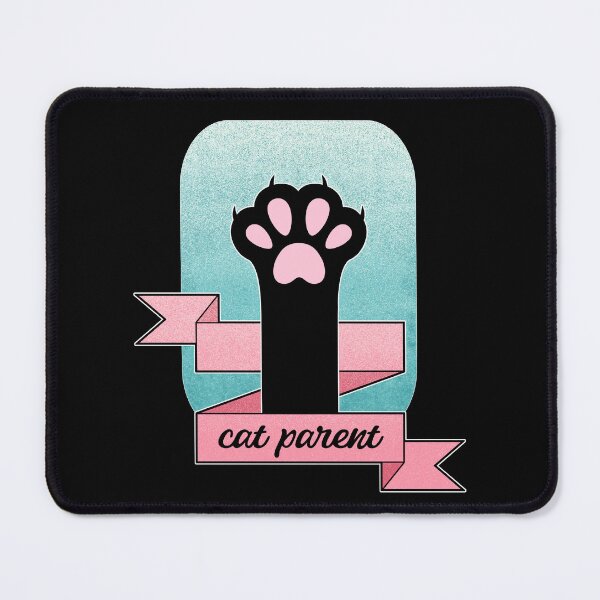Item preview, Cat Parent | Cat Paw | Teal and Pink designed and sold by ObsidianDaz.