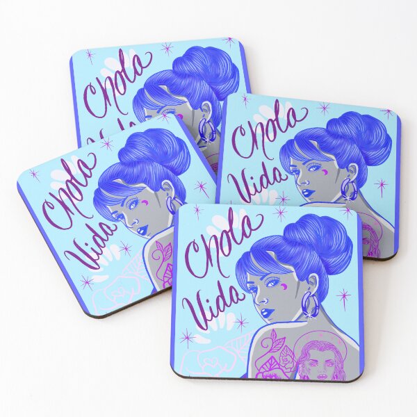 Item preview, Chola Vida Blue Loca Vibes designed and sold by Madeline Alvizo Ramirez Studios .