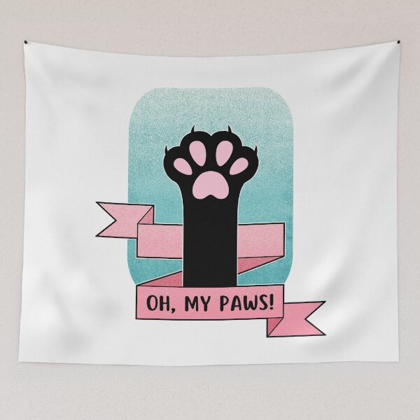 Item preview, Oh My Paws | Cat Paw | Cat Meme designed and sold by ObsidianDaz.