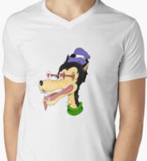 Rubber Hose Wolf Men's V-Neck T-Shirt
