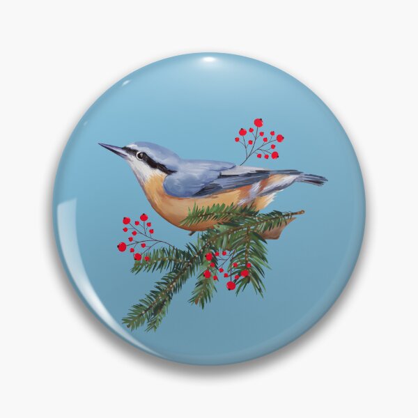 Item preview, Red Breasted Nuthatch designed and sold by AnulaArt.