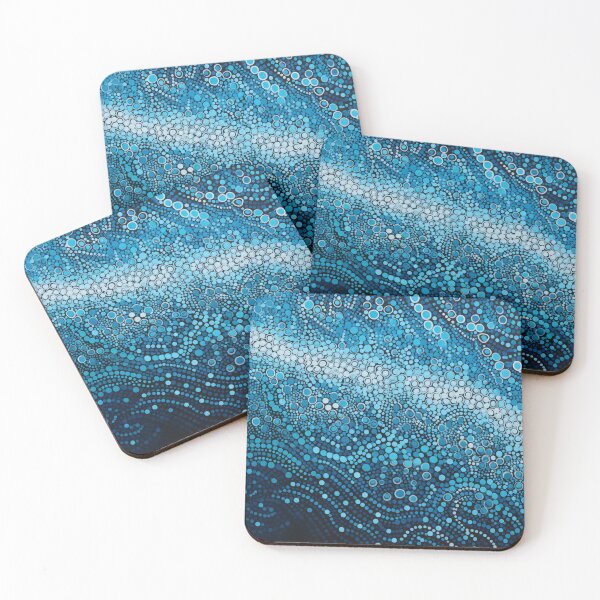 Item preview, Aboriginal Inspired Dot Art - With The Waves designed and sold by GrinGalore.