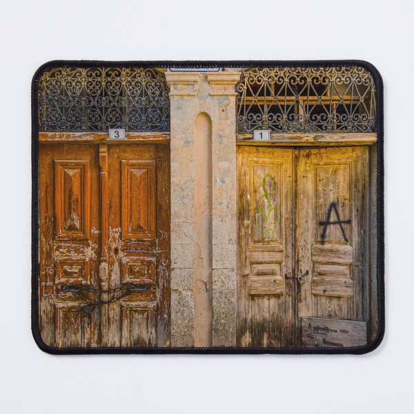 Item preview, Two Old Brown Doors, Rethimno, Crete designed and sold by Brian Shaw.