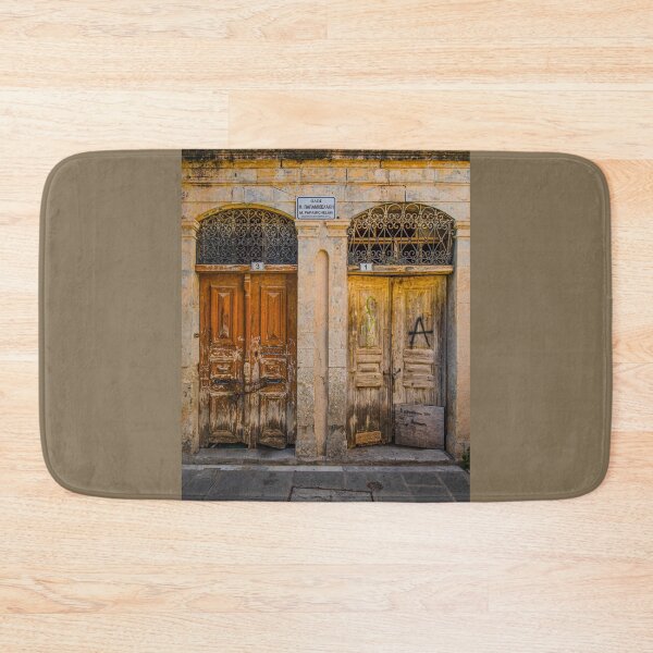 Item preview, Two Old Brown Doors, Rethimno, Crete designed and sold by Brian Shaw.