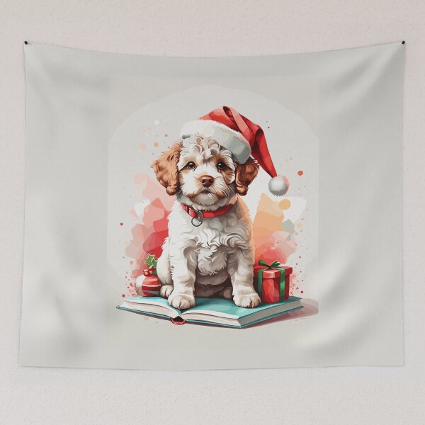 Item preview, Christmas Dog - Heartwarming Illustration of Holiday Joy designed and sold by cutie1pie1dogs.