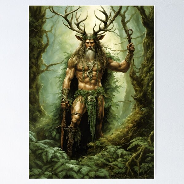 Original newest Watercolor, original art, Irish Myth, fantasy art, pagan gods