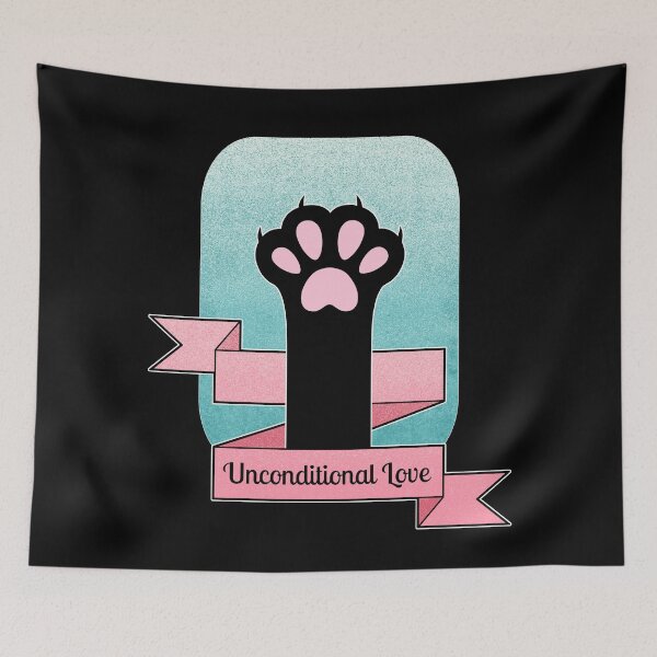 Item preview, Unconditional Love | Cat Paw | Teal and Pink designed and sold by ObsidianDaz.