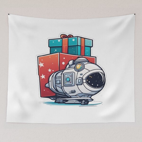 Item preview, Astronauts celebrate Christmas designed and sold by yumi86.