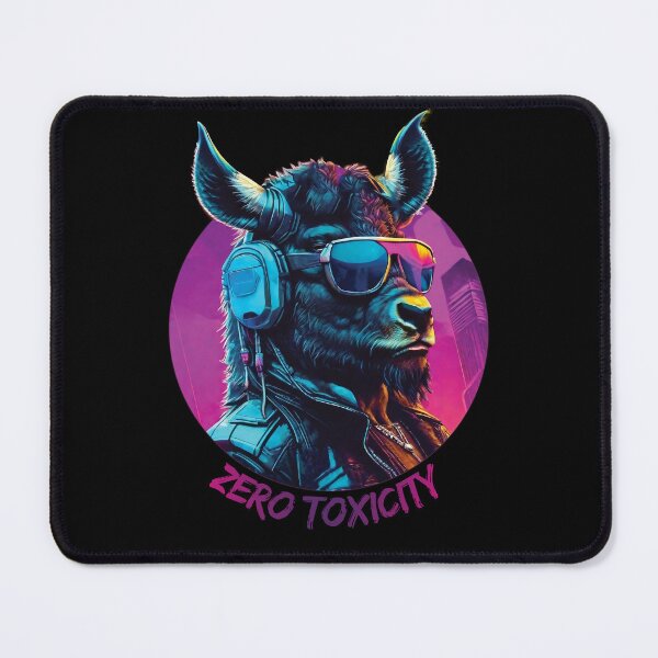 Item preview, Synthwave wisent in sunglasses - Zero toxicity designed and sold by HarridanCreates.
