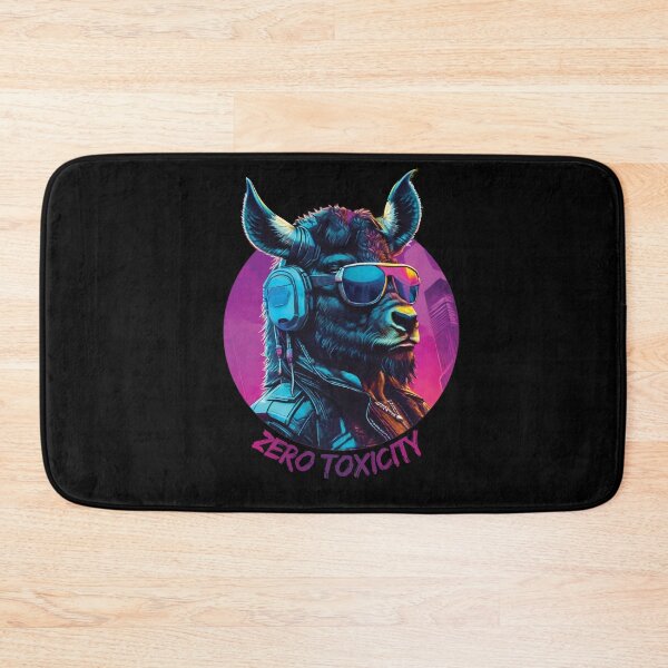 Item preview, Synthwave wisent in sunglasses - Zero toxicity designed and sold by HarridanCreates.