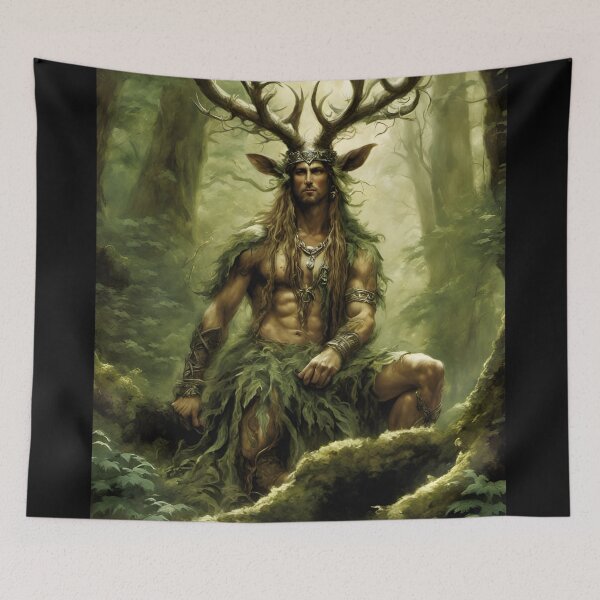 Item preview, Cernunnos, el dios cornudo designed and sold by FineArtworld7.