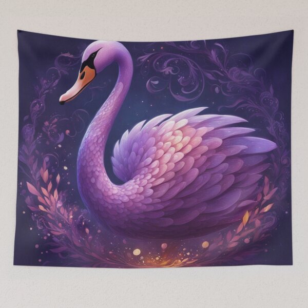 Item preview, Pretty Purple Swan designed and sold by purplesensation.