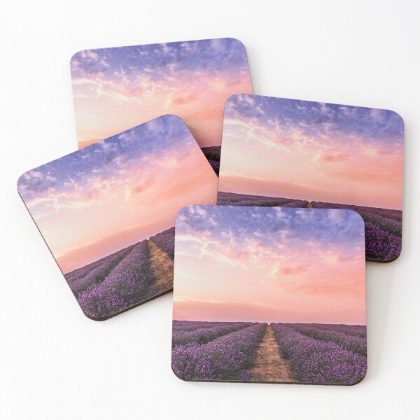 Item preview, Pink sky and purple flowers designed and sold by Ilyoung-Cp0114.