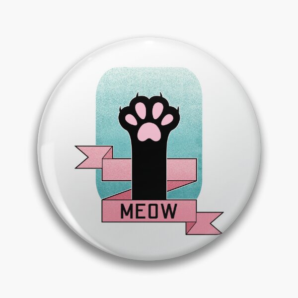 Item preview, Meow | Cat Paw | Teal and Pink designed and sold by ObsidianDaz.