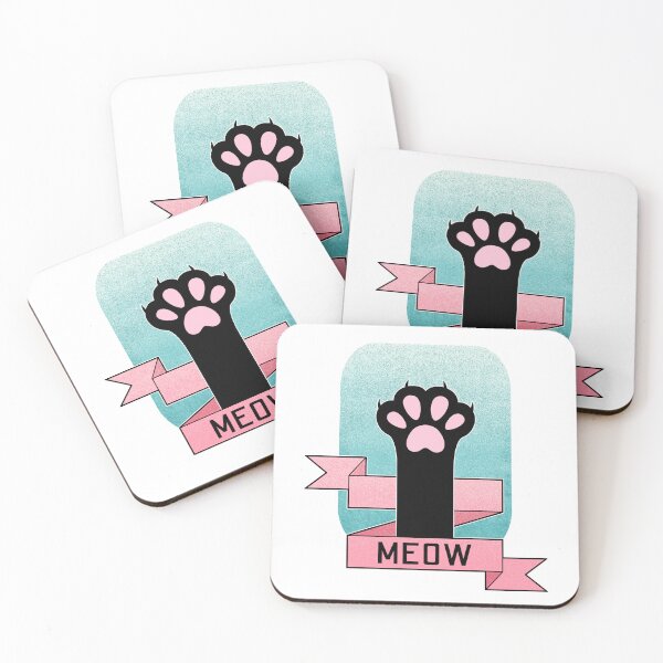 Item preview, Meow | Cat Paw | Teal and Pink designed and sold by ObsidianDaz.