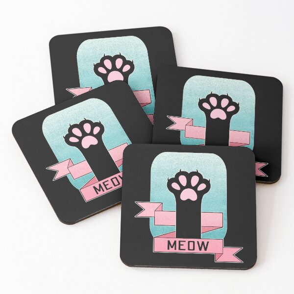 Item preview, Meow | Cat Paw | Teal and Pink designed and sold by ObsidianDaz.