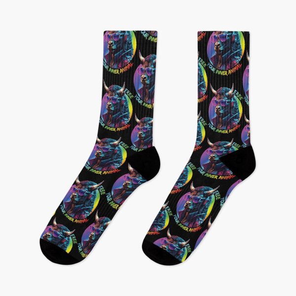 Item preview, Synthwave wisent in sunglasses - Free your inner animal designed and sold by HarridanCreates.