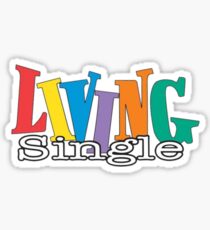 Living Single Logo Sticker
