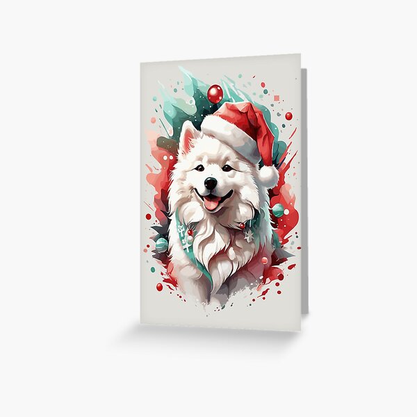 Item preview, Samoyed Wonderland: Christmas Dog Illustration designed and sold by cutie1pie1dogs.