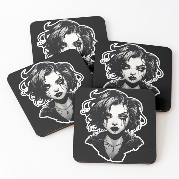 Item preview, Goth Girl Cyberpunk Grunge Anime designed and sold by Nightarcade.