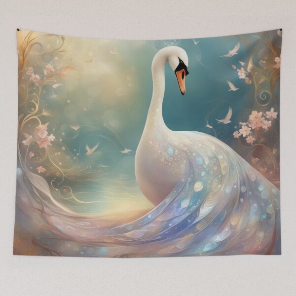 Item preview, Iridescent Swan designed and sold by purplesensation.