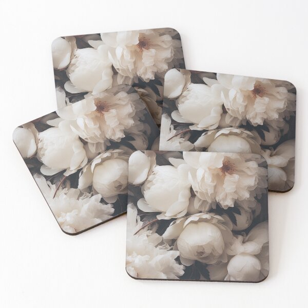 Item preview, Ethereal Blooms: White Peonies in Light White Harmony designed and sold by Michele Lobgianizze.