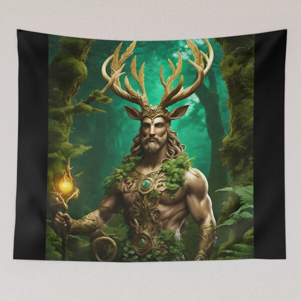 Item preview, Cernunnos, el dios cornudo designed and sold by FineArtworld7.
