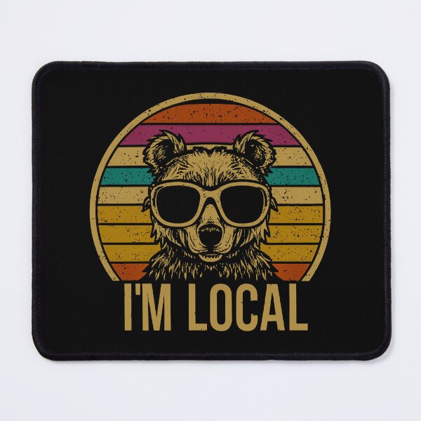 Item preview, RETRO BEAR I'M LOCAL designed and sold by FEBRICAST.