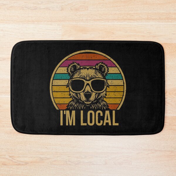 Item preview, RETRO BEAR I'M LOCAL  designed and sold by FEBRICAST.