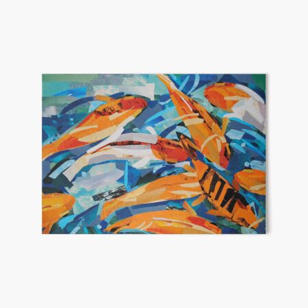 Goldfish Pond Art Board Print
