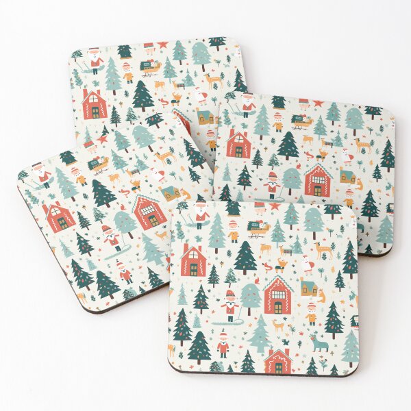 Item preview, Santa's Workshop, Christmas paper, seamless pattern, Digital Paper No.027 designed and sold by GoDATAP.