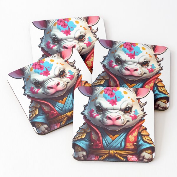 Item preview, Cute ninja rhino. designed and sold by wplamkung.